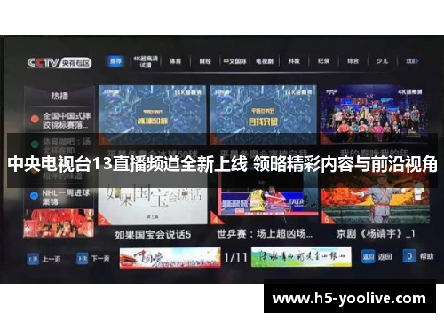 中央电视台13直播频道全新上线 领略精彩内容与前沿视角